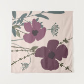 Blumenfelder modern wandteppich (Vorderseite (Horizontal))