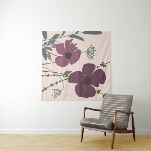 Blumenfelder modern wandteppich (Beispiel (Horizontal))