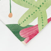 Blumenfelder: Muster für Aquarelle Fleecedecke (Ecke)