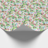 Blumenfelder: Muster für Aquarelle Geschenkpapier (Ecke)