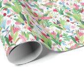 Blumenfelder: Muster für Aquarelle Geschenkpapier (Rolleneckpunkt)
