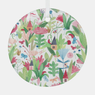 Blumenfelder: Muster für Aquarelle Ornament Aus Glas