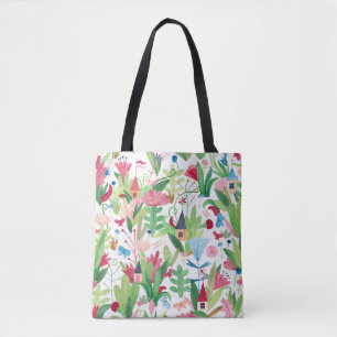 Blumenfelder: Muster für Aquarelle Tasche