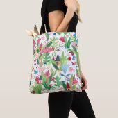 Blumenfelder: Muster für Aquarelle Tasche (Von Nahem)