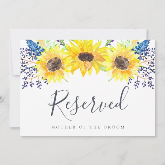 Blumenfelder "Reserviert" (Vorderseite)