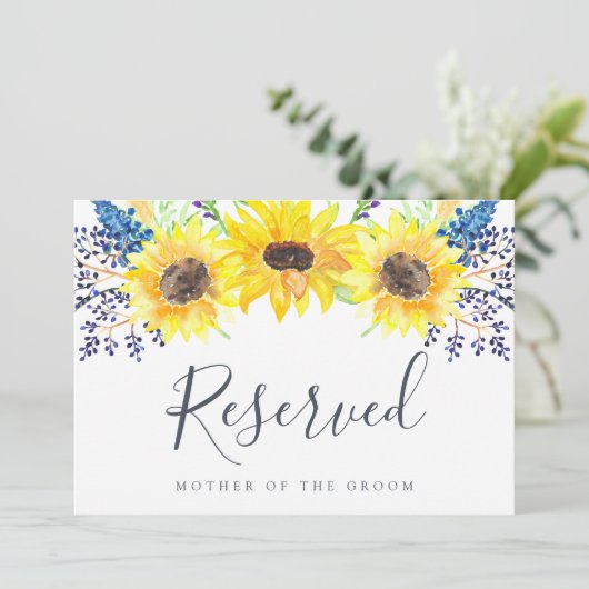 Blumenfelder "Reserviert" (Stehend Vorderseite)