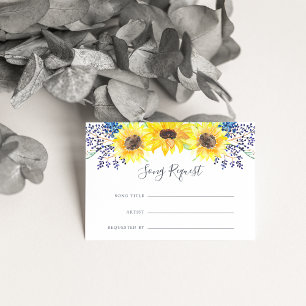 Blumenfelder Song Request Card Begleitkarte
