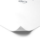 Blumenfelder | Sonnenblumen Brautparty Empfang Poster (Ecke)