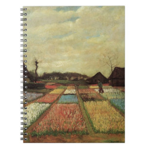 Blumenfelder von Vincent van Gogh. Notizblock
