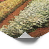 Blumenfelder von Vincent van Gogh Poster (Ecke)