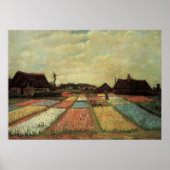 Blumenfelder von Vincent van Gogh Poster (Vorne)