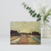 Blumenfelder von Vincent van Gogh Postkarte (Stehend Vorderseite)