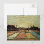 Blumenfelder von Vincent van Gogh Postkarte (Vorne/Hinten)