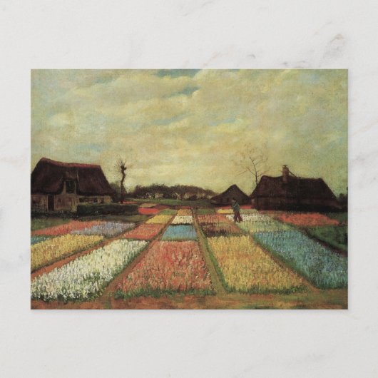 Blumenfelder von Vincent van Gogh Postkarte (Vorderseite)