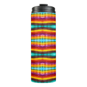 Blumenfelder Wassermalerei Kunst Thermosbecher