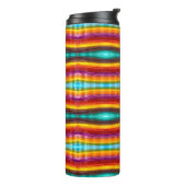 Blumenfelder Wassermalerei Kunst Thermosbecher (Nach links gedreht)
