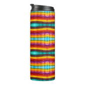 Blumenfelder Wassermalerei Kunst Thermosbecher (Nach rechts gedreht)