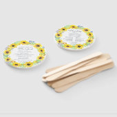 Blumenfelder-Wreath-Hochzeitsprogramm Fächer (Non-assembled)