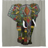 Blumenfellstein Duschvorhang (Vorderseite)