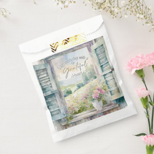 Blumenfenster mit Gratex-Herzfarbe Geschenktütchen (Versiegelt)