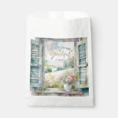 Blumenfenster mit Gratex-Herzfarbe Geschenktütchen (Vorderseite)