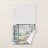 Blumenfenster mit Gratex-Herzfarbe Handtuch (Handtuch)