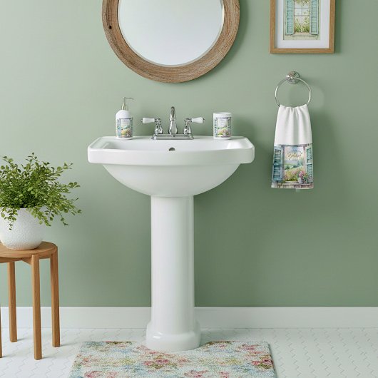 Blumenfenster mit Gratex-Herzfarbe Handtuch