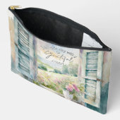 Blumenfenster mit Gratex-Herzfarbe Zubehörtasche (Offen)