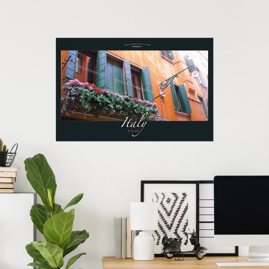 Blumenfenster Poster (Heimbüro)