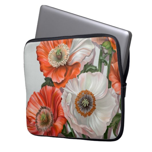 Blumenfestplatte (nicht belichtet) Fall 4 Laptopschutzhülle (Vorderseite Links)