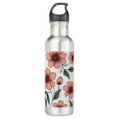 Blumenflasche Edelstahlflasche (Vorderseite)