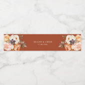 Blumenflasche Wasserflaschenetikett (Einzelnes Label)