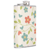 Blumenflasengeschenk Flachmann (Rechts)