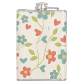 Blumenflasengeschenk Flachmann (Rückseite)