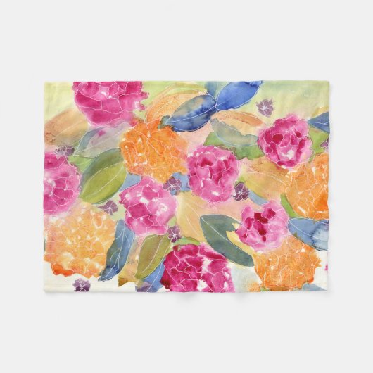 BlumenFleecedecke Fleecedecke (Vorderseite (Horizontal))