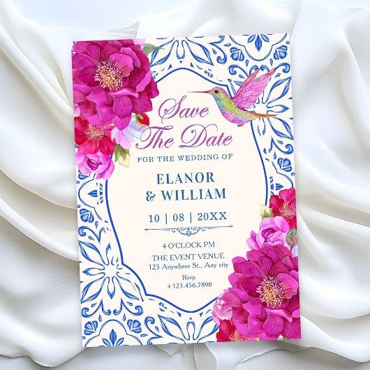 Blumenfliesen save the date