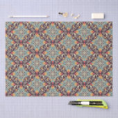 Blumenfliesenmuster seidenpapier (Handwerk)
