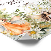 Blumenflora Party Begrüßungszeichen Poster (Ecke)