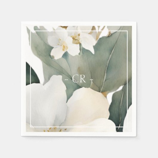 Blumenfolien Serviette (Vorderseite)