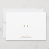 Blumenfolien Wasserfarbensehen speichern das Datum Einladung (Rückseite)