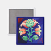 BLUMENFÖRMIg Magnet (Vorderseite/Rückseite)