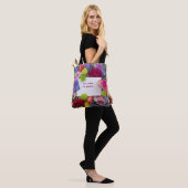 Blumenförmige hübsche Rosen Textbox Custom Tasche (Am Model)