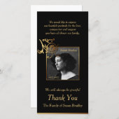 BlumenFoto-Beileid danken Ihnen mit Dankeskarte (Vorne/Hinten)