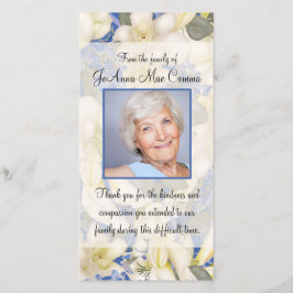 BlumenFoto-Beileid danken Ihnen mit Orchideen Dankeskarte