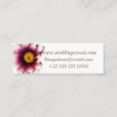 BlumenFoto, Blumengeschäfts-Karten Mini Visitenkarte (Rückseite)