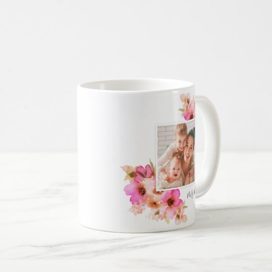 BlumenFoto der Mama-Mutter Tages Kaffeetasse (VorderseiteRechts)
