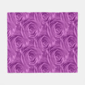 BlumenFoto-Orchideen-Rosen-geometrisches Muster Fleecedecke (Vorderseite (Horizontal))