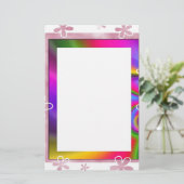 BLUMENFoto-RAHMEN Briefpapier (Stehend Vorderseite)