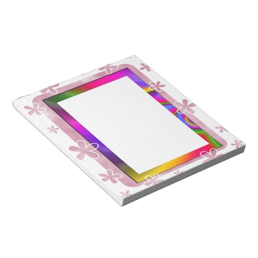 BLUMENFoto-RAHMEN Notizblock (angewinkelt)