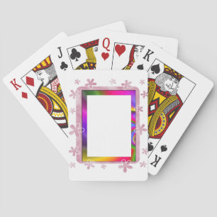 BLUMENFoto-RAHMEN Spielkarten